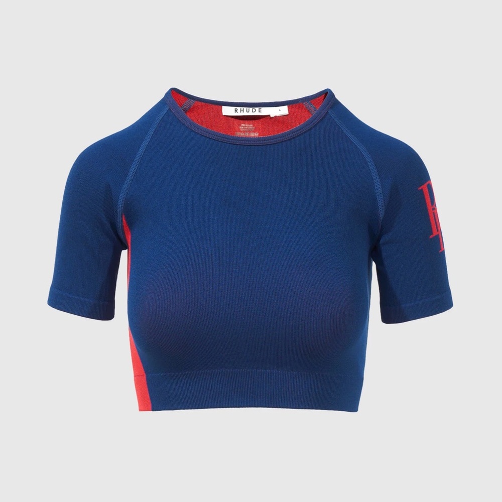 RHUDE WOMENS ATHLETIC KNIT TOP